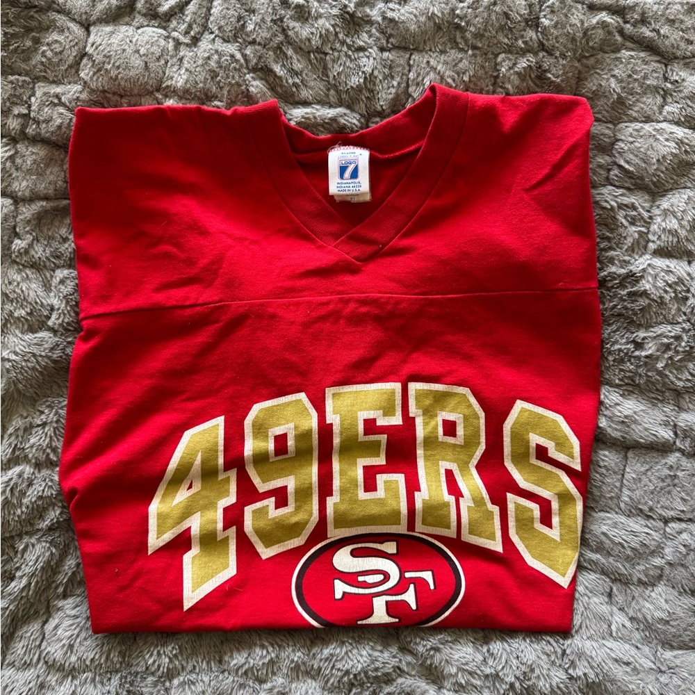 49ERS Red V-Neck Shirt